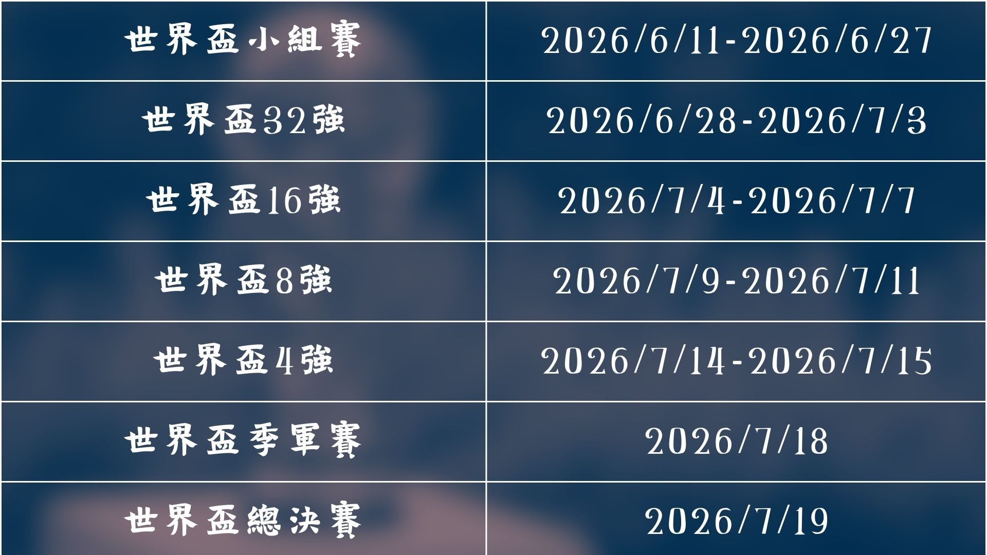 穆里尼奥罗,马神作,加斯佩里尼,世界杯赛程,2026世界杯,赛程安排,比赛时间,举办城市